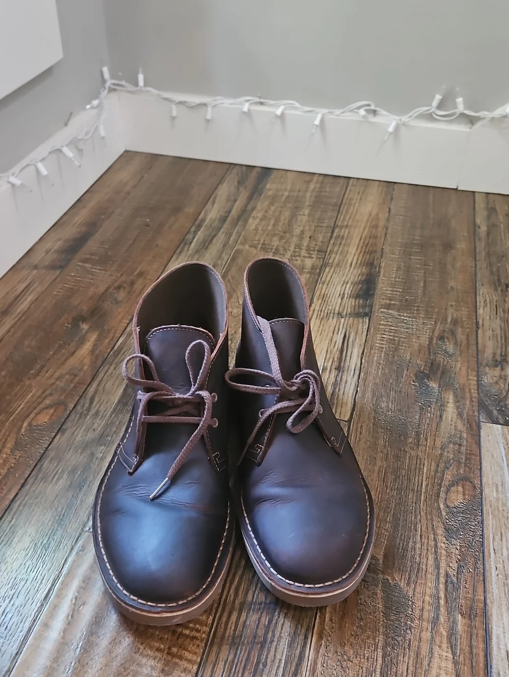 Clarks‎ Men's Brown Oil Rubbed (Bees wax) Leather Chukka Boot